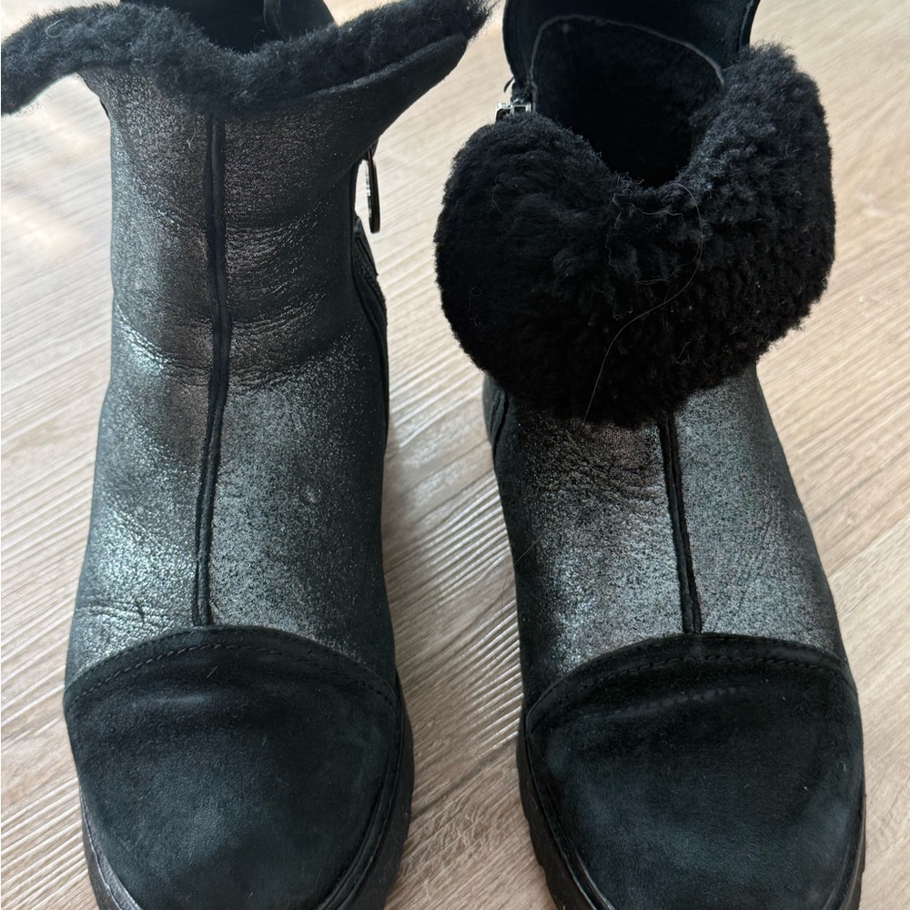 Women's Black Ankle Boots - Sleek Winter Style